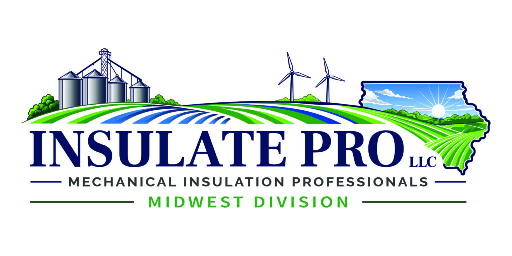 Insulate Pro LLC logo with agricultural elements.